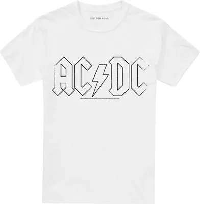 Image de AC/DC - T-shirt homme/femme unie, logo TV28708 (XXL) (Blanc)