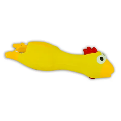 Obrázek produktu pro Akinu Latexové kuře hračka pro psy žlutá 18 cm
