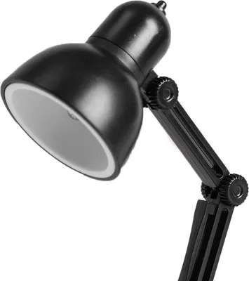 Image de Lampe de table à Led Lampe de bureau pliante veilleuse avec base magnétique détachable ajustable pour la maison, le bureau et la lecture Noir