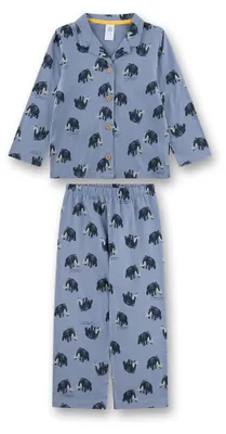 Produktbild von Sanetta Jungen-Pyjama blau Mammut 98