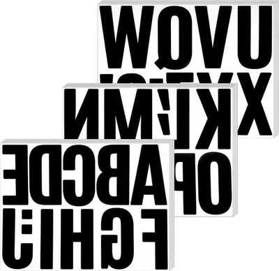 Image de Lettres noires de 10 cm pour la décoration murale