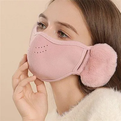 Produktbild von Wintermütze Frauen - Kaltwettermütze - atmungsaktive Ohrdeckung, warme Wintermütze mit Ohrdeckung, für kaltes und warmes Wetter, uni, winddichte Mütze