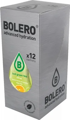 Produktbild von Bolero Iced Green Tea (12x8g) Citrus - Intra- & Post-Workout - Intra-Workout