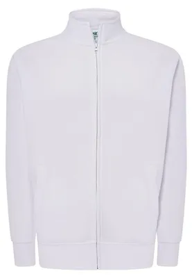 Image de JHK - Sweat-shirt à fermeture éclair intégrale pour hommes/femmes Unie LT3592 (M) (Blanc)