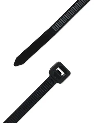 Produktbild von Unitec Kabelbinder 200 x 4,8 mm schwarz 100 Stück UV-beständig PA6.6