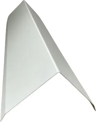 Produktbild von Firstblech 1 m lang Alu Weiß RAL 9010 Zuschnitt 20 cm Siehe Skizze