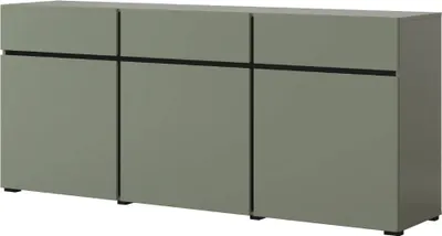 Zdjęcie produktu dla Komoda CROSS 3D3S 180cm zielona/czarna