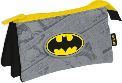 Produktbild von Batman Triple 21x11x3.5 Cm Federmäppchen Grau  Mann Grau One Size