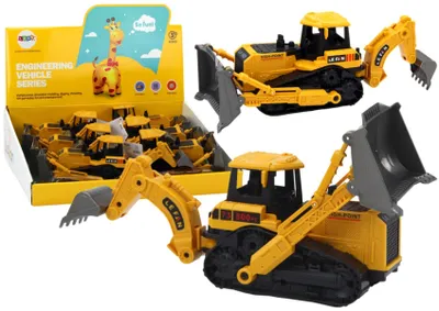Produktbild von Raupenbagger Baufahrzeug 2 Eimer Gelb