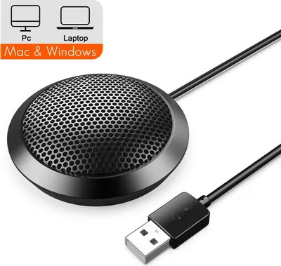 Produktbild von Konferenzmikrofon 1 Stück, USB-Computermikrofon Mit 360°-Omnidirektionalem Stereoempfang Für Online-Meetings