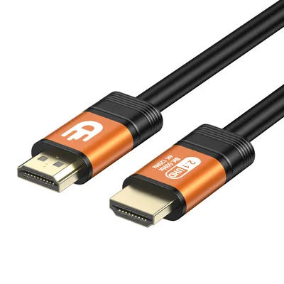 Produktbild von Drivv. Premium HDMI Kabel 2.1 - Ultra HD 8K - 4K 120hz - Xbox Series X & PS5 - 2 Meter - Orange