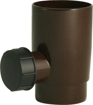 Produktbild von Marley Regensammler mit Überlaufstop DN53 Regenwasserfilter Fallrohrfilter braun