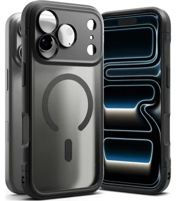 Obrázok produktu pre Puzdro na telefón iPhone 18 Pro Max / 17 Pro Max, značky Ringke, model Fusion Bold Magnetic s technológiou MagSafe, matná čierna farba