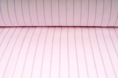 Obrázek produktu pro Plátno bavlněné, košilovina, popelín, světle růžová - proužek, metráž, látky / 50cm