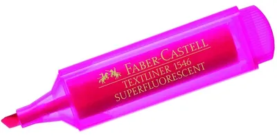 Obrázek produktu pro Faber-Castell TEXTLINER 1546, 1 kusů, Růžová, Rozšířený/jemný hrot, Růžová, Polypropylen (PP), 1 mm