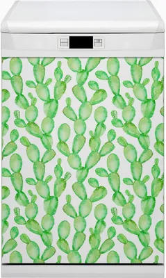 Produktbild von Magnet Folie für Geschirrspüler Magnete  Geschirrspüle Magnet für Spülmaschine 45x80 cm Nachbildung - Pastellkakti