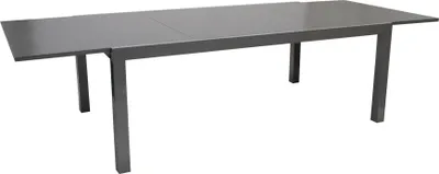 Produktbild von Großer Gartentisch Ausziehtisch Glas/Aluminium grau ausziehbar 200-300 cm