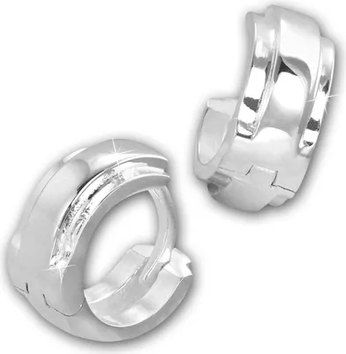 Image de SilberDream Créoles 12mm Boucles d'oreilles 925 Argent Bijoux Double Femme D2SDO4281J