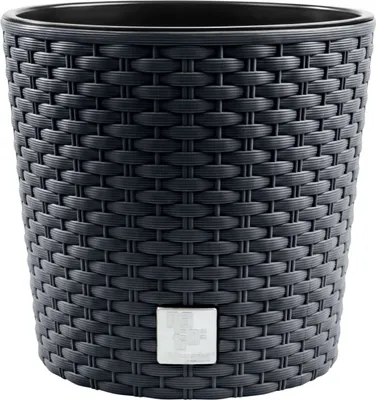 Produktbild von Doniczka z wkładem 38L rattan doniczka doniczka doniczka doniczka antracyt