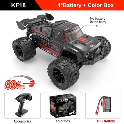 Immagine prodotto di Auto da drift radiocomandata - Modello KF18 - Scala 1:14 - Trazione integrale 4WD - Radiocomando - Portata 80 metri - Autonomia 22 minuti - Colore nero, 1 batteria inclusa