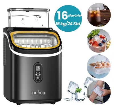 Immagine prodotto di Gelatiera, produzione giornaliera di 15 kg, pannello di controllo digitale, nero