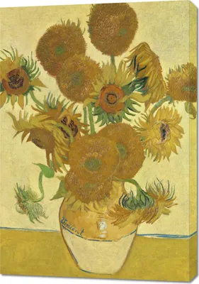 Zdjęcie produktu dla Obraz 70x100cm Słoneczniki, Van Gogh Vintage do Salonu