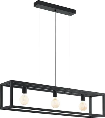 Produktbild von EGLO Hängeleuchte ELSWICK 3x60 W Schwarz 49564
