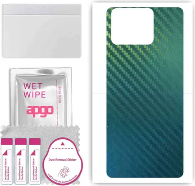 Produktbild von apgo Rückseite Schutzfolie, Skin, kompatibel mit Asus ZenFone 11 Ultra, Hinten Displayschutzfolie aus Vinylfolie, kratzfest, einfache Montage - Kohlenstoff-Chamäleon CAKA1