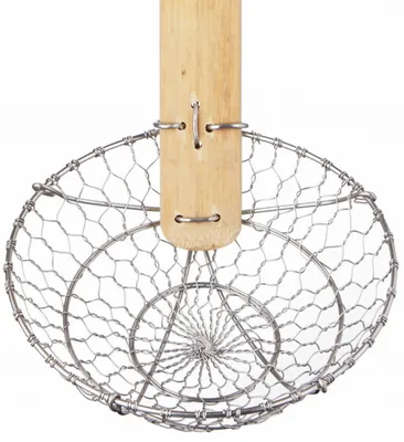 Produktbild von KitchenCraft World of Flavours Chinesischer Schaumlöffel mit Griff of Holz of Bambus, 33 cm, 13"