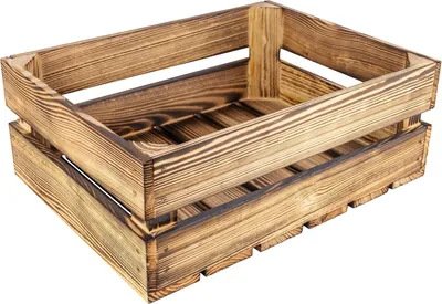 Obrázok produktu pre Creative Deco Drevená Truhlica Opálená | 40 x 30 x 15 cm | Drevená Krabica vo Vintage Štýle Pálená | Ideálna ako Darček na DIY Dekorácie | Dokumenty Hračky Náradie
