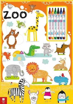 Productafbeelding van Kolorowanka z zadaniami dla dzieci Zoo Books And Fun