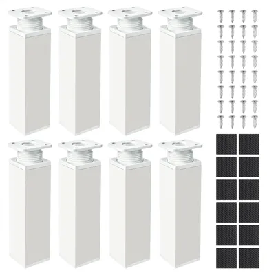 Immagine prodotto di Solidchoice - 8 piedini regolabili in metallo per mobili
