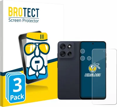 Produktbild von 3x BROTECT Schutzglas für Motorola Moto G56 (Display+Kamera) Schutzfolie Panzer Folie Glas Display Schutz klar