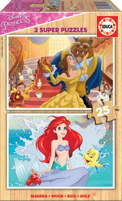 Produktbild von Educa - Puzzle 2x25 Disney Princesses - 40-99 dielov