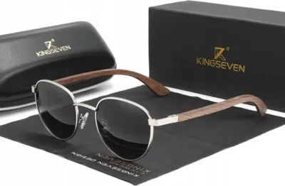 Zdjęcie produktu dla Okulary Przeciwsłoneczne Kingseven Drewniane Uv400