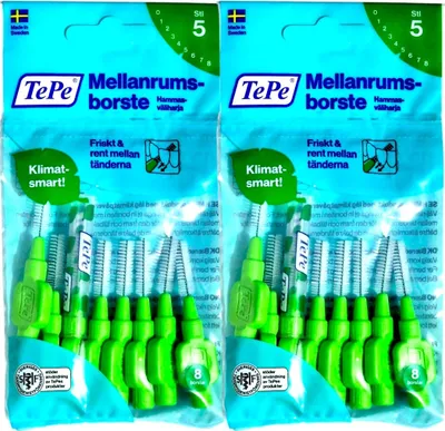 Produktbild von 2x8 TePe Original Interdentalbürsten - 0,8mm  grün