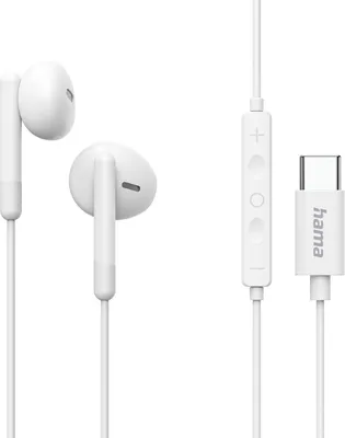 Produktbild von Hama Kopfhörer Classy Earbuds, USB-C, Weiß