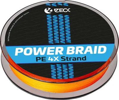Produktbild von Zeck Predator Orange 4x Powerbraid - 300m geflochtene Angelschnur, Durchmesser/Tragkraft:0.14mm / 2.7kg