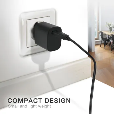 Image de subtel Chargeur téléphone + Câble USB USB C Type C 5V 3A 1m pour téléphone Câble charge rapide smartphone gsm