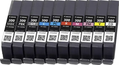 Immagine prodotto di Canon PFI-300 Multipack MBK/PBK/C/M/Y/PC/PM/R/GY/CO