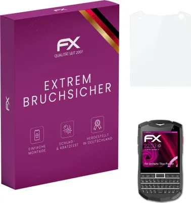Produktbild von atFoliX FX-Hybrid-Glass Displayfolie kompatibel mit Unihertz Titan Pocket Glasfolie