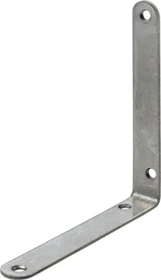 Image de Equerre grise 120x120x18 mm Inox HETTICH