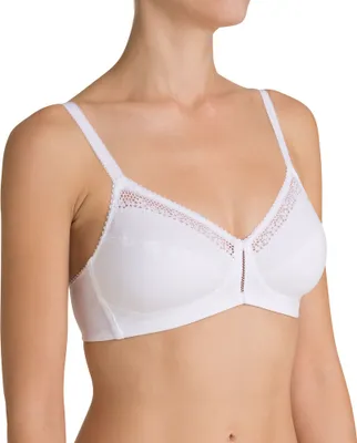 Produktbild von Triumph Baumwolle Beauty N Soft-BH, weiß, ohne Bügel, Größe 95B