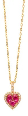 Immagine prodotto di Graziosa collana placcata oro con cuore 12448G