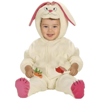 Produktbild von Baby Hasen Plüschkostüm Größe: 90 (1-2 Jahre)