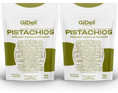 Produktbild von Pistazien 10kg Geröstet Gesalzen mit Schale Vegan Keto Proteinreich Natur GiDeli