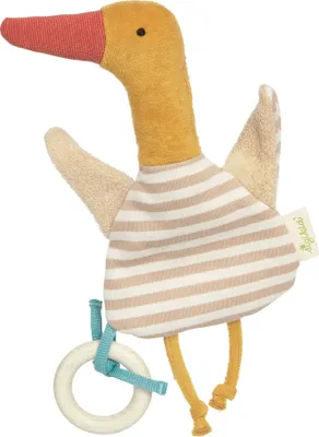 Produktbild von sigikid Knistertuch Ente, Green Collection, Knistergreifling, Greifling, Schmusetuch, Greifspielzeug, Spielzeug, Baby, Gelb / Beige / Orange, 39577