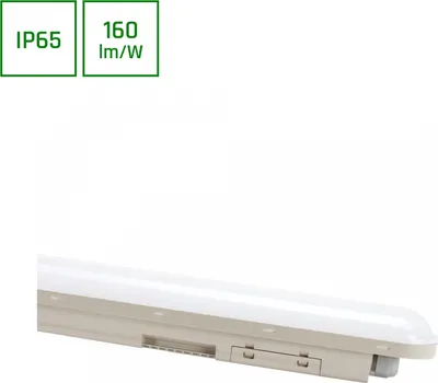 Productafbeelding van Spectrum LED-vochtbestendige armatuur Limea Connect, 60 cm, grijs, IP65, 25W, 4000lm, daglicht, 6000K, koud wit, 120°