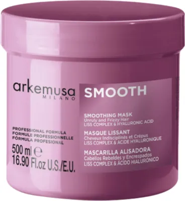 Produktbild von Arkemusa | Haarmaske Smooth - 500 ml - Intensives Glätten - Anti-Frizz - Professionelle Pflege