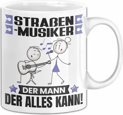 Produktbild von Straßenmusiker Tasse Geschenk für Straßenmusiker Der Mann Der Alles Kann Geschenkidee zum Geburtstag (Weiß)